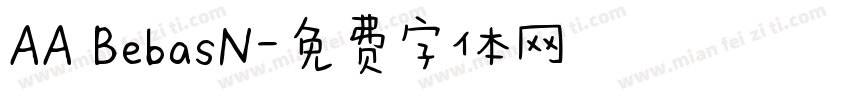 AA BebasN字体转换
